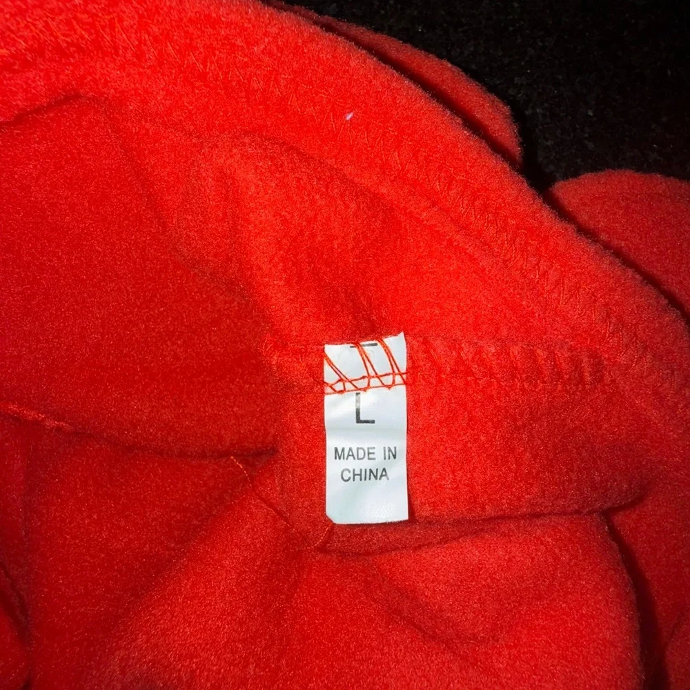 Dog Fleece Sweater Red Large